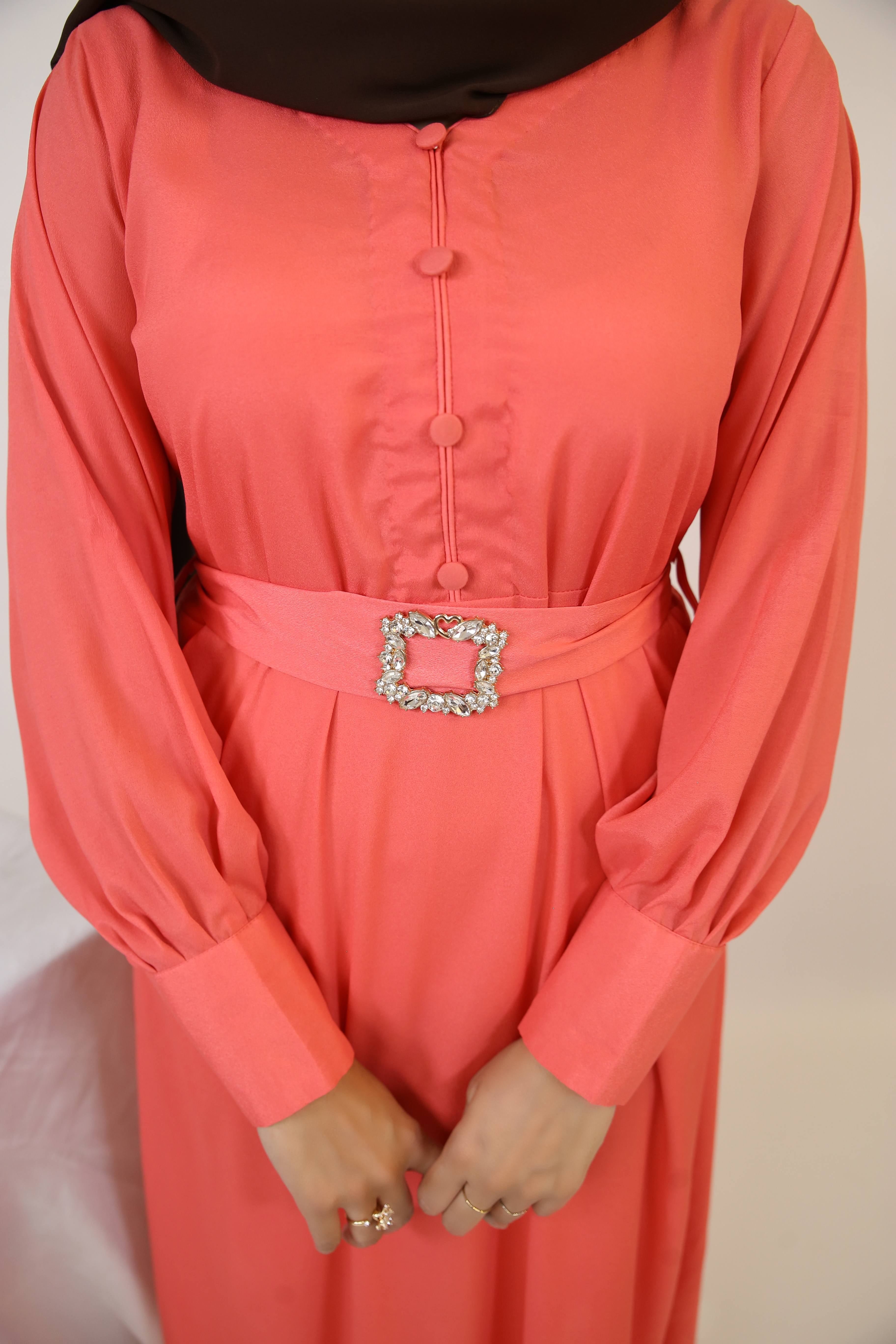 Apricot long sleeve dress hotsell